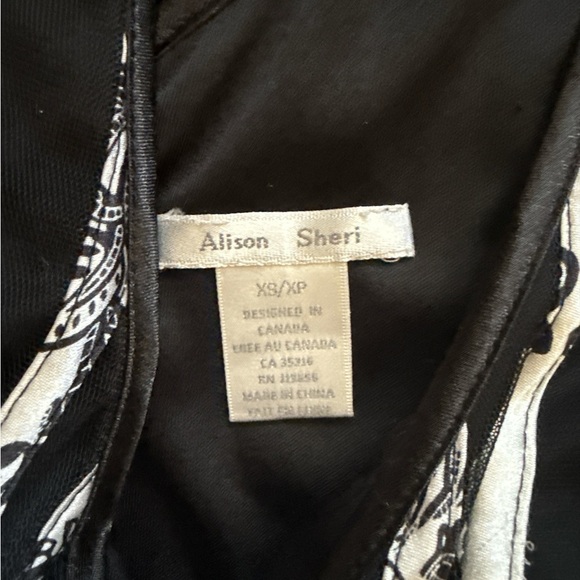 Chic Black and Silver Striped Midi Dress - Picture 4 of 7